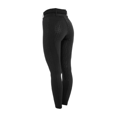 Dameslegging met hoge taille met riemlussen en strass Equestro dames