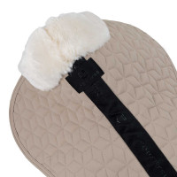 Compensator van technische stof en lamswol met kubusquilt Equestro Kasseisten / antiek wit