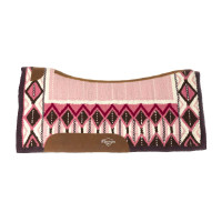 Contoured zadeldekje met wollen deken 34x36 Platinum Pro Roze / wit / zwart