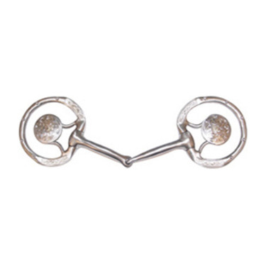 Satin Western-bit met bewerkte ringen Pool’s