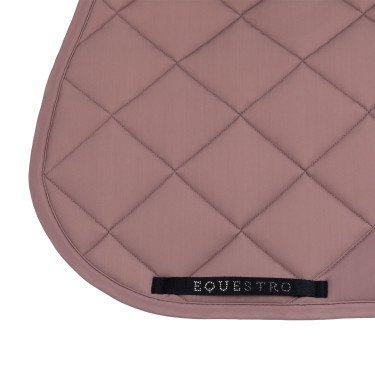 Springzadeldek logo in strass Equestro Gewei Beige