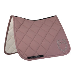 Dressuursingeldek Equestro-logo met strass Gewei Beige