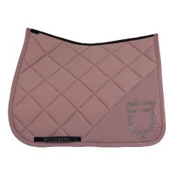 Dressuursingeldek Equestro-logo met strass Gewei Beige