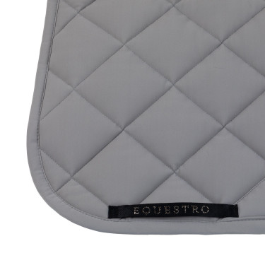 Dressuursingeldek Equestro-logo met strass IJsgrijs / ijsgrijs
