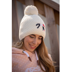 Warme paardrijbeanie Pénélope Timy winter