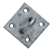 Verzinkte bevestigingsring voor paardrijmateriaal