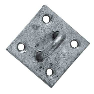 Verzinkte bevestigingsring voor paardrijmateriaal