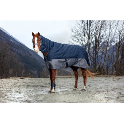 Waterdichte paardendeken met hals - Equithème
