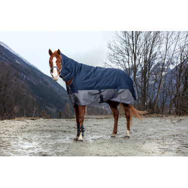 Waterdichte paardendeken met hals - Equithème