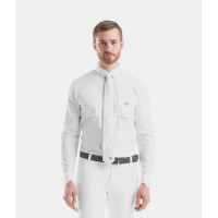 Design Heren wedstrijdshirt met lange mouwen voor paardrijden Horse Pilot