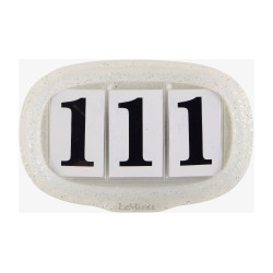 Nummerhouder LeMieux Zilveren glitter Nummerhouder LeMieux Zilveren glitter