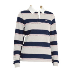 Sloane Stripe Rugbyshirt Stone LeMieux dames