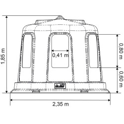 Hexagonale hooiruif RPE groot model La Gée Hexagonale hooiruif RPE groot model La Gée