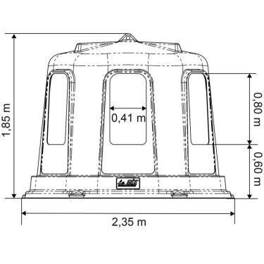 Hexagonale hooiruif RPE groot model La Gée Hexagonale hooiruif RPE groot model La Gée