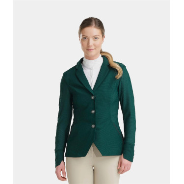 Wedstrijdjas Aeromesh Horse Pilot dames Donkergroen
