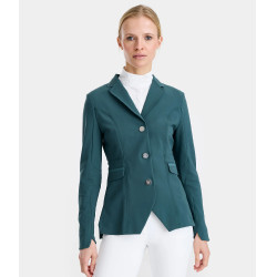 Wedstrijdjas Aeromade Horse Pilot dames Balsemgroen logo zilver