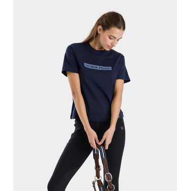 T-shirt Horse Pilot dames Team Marine Marineblauw