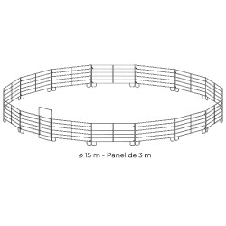 Pakket verzinkte panelen 3 m La Gée