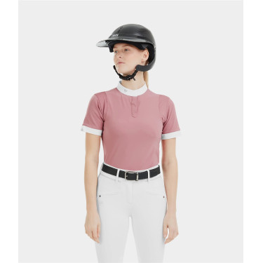 Wedstrijdshirt Aerolight met korte mouwen Horse Pilot dames Roze mesa Wedstrijdshirt Aerolight met korte mouwen Horse Pilot dames Roze mesa