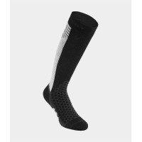 Compressiekousen Horse Pilot winter Zwart / lichtgrijs