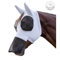 Waldhausen Puck vliegenmasker met neusbescherming Zilvergrijs