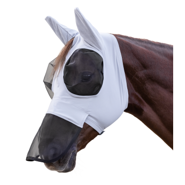 Waldhausen Puck vliegenmasker met neusbescherming Zilvergrijs