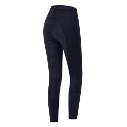 Thermobroek voor paardrijden ELT Essential siliconen dames Diepblauw