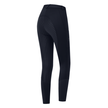 Thermobroek voor paardrijden ELT Essential siliconen dames Diepblauw