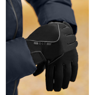 ELT Maxim herenrijhandschoenen Zwart ELT Maxim herenrijhandschoenen Zwart