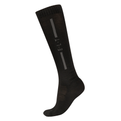 Unisex ELT merinos paardrijsokken Zwart