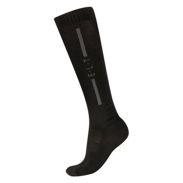 Unisex ELT merinos paardrijsokken Zwart