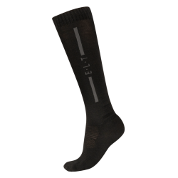 Unisex ELT merinos paardrijsokken Zwart