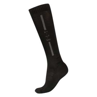 Unisex ELT merinos paardrijsokken Zwart
