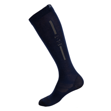 Unisex ELT merinos paardrijsokken Diepblauw