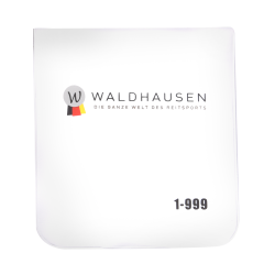 Ovale nummerzet Waldhausen met elastieken Wit