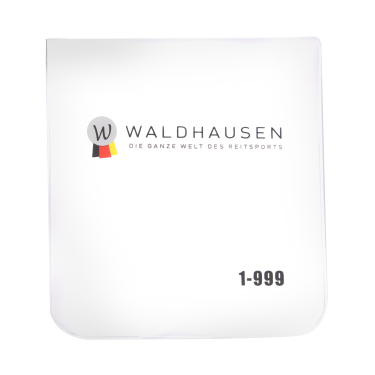 Ovale nummerzet Waldhausen met elastieken Wit