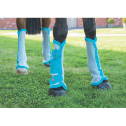 Vliegwerende peesbeschermers Fly turnout Shires Blauwgroen Vliegwerende peesbeschermers Fly turnout Shires Blauwgroen