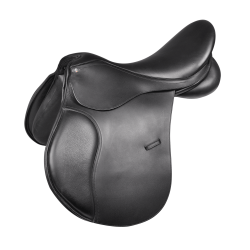 Comfort pony veelzijdig zadel van Waldhausen leder Zwart Comfort pony veelzijdig zadel van Waldhausen leder Zwart