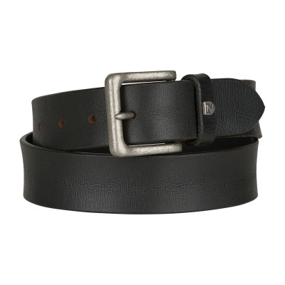 Brede leren riem Montana Horze Zwart