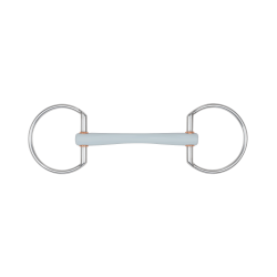 Beris trens van filet met comfort mondstuk met olijven en 7,5 cm ring Zacht Bruin Beris trens van filet met comfort mondstuk met olijven en 7,5 cm ring Zacht Bruin