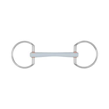 Beris trens van filet met comfort mondstuk met olijven en 7,5 cm ring Zacht Bruin Beris trens van filet met comfort mondstuk met olijven en 7,5 cm ring Zacht Bruin