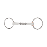 Beris dubbelgebroken watertrens 7,5 cm ring Medium Wit