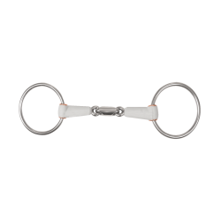 Beris dubbelgebroken watertrens 7,5 cm ring Medium Wit