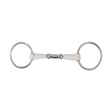Beris dubbelgebroken watertrens 7,5 cm ring Medium Wit