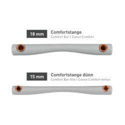 Beris filetbit Comfort met fijne ring 6 cm Zacht Bruin