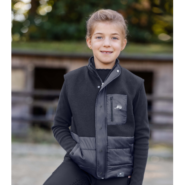 Gewatteerde fleece ELT Lucky Milu kind Diepblauw
