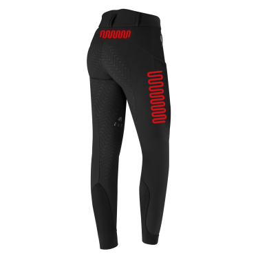 Verwarmde ELT Comfort Heart damesrijbroek Zwart Verwarmde ELT Comfort Heart damesrijbroek Zwart