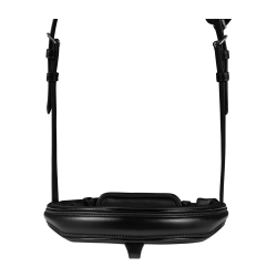 Waldhausen S-Line Blackshine gelakte hoofdstel met gecombineerde pull back neusriem Zwart