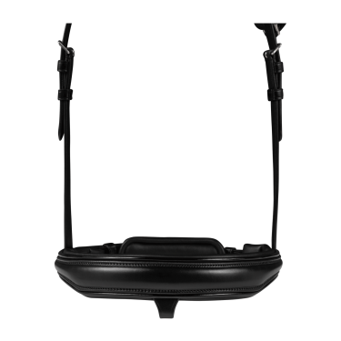 Waldhausen S-Line Blackshine gelakte hoofdstel met gecombineerde pull back neusriem Zwart