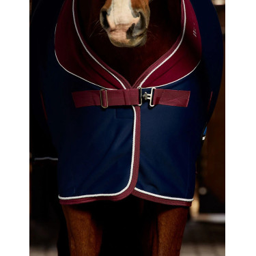 Weatherbeeta Opulence Show Sheet Standard Neck Marine / bordeaux Blauw Weatherbeeta Opulence Show Sheet Standard Neck Marine / bordeaux Blauw